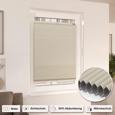 Persiana plisada de nido de abeja | Pantalla de privacidad y oscurecimiento