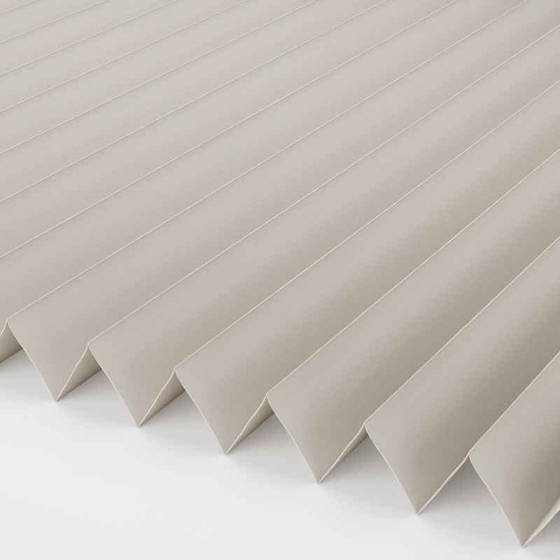 Detailbild Stoffmuster Plissee - Sichtschutz und Tageslicht Beige