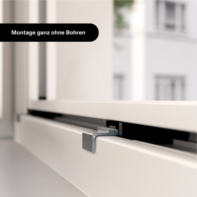 Persiana enrollable exterior con clips de montaje adicionales