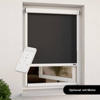 Estor exterior para ventanas | Pantalla de privacidad blanca | Ancho ajustable | Instalación sin taladros